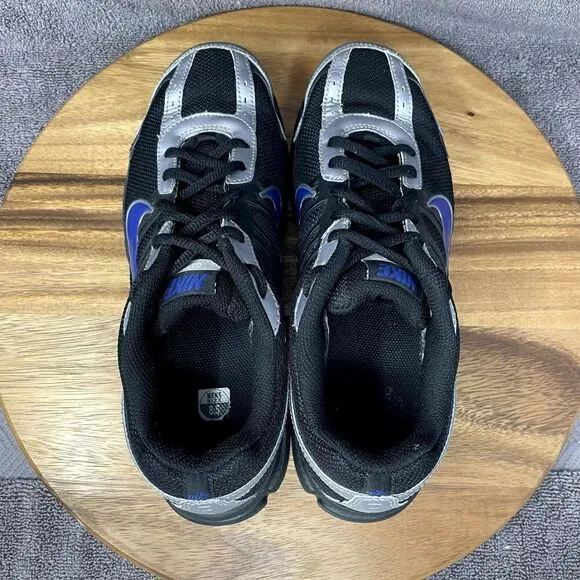 Nike Dart 8 Running Shoes Sneakers 2010 Men's 8.5 Black Silver Blue 395841-009
