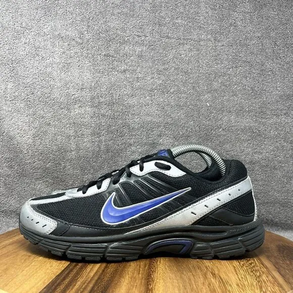 Nike Dart 8 Running Shoes Sneakers 2010 Men's 8.5 Black Silver Blue 395841-009
