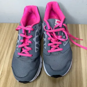 Nike DownShifter 6 Running Shoes Size 5.5Y Gray Black Pink