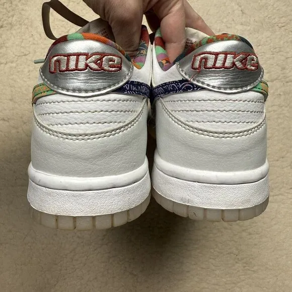 Nike Dunk Low GS Multi-Color‎ Paisley Kids Youth Casual Shoes Sneakers Size 5.5Y