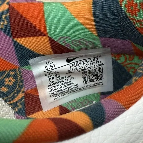 Nike Dunk Low GS Multi-Color‎ Paisley Kids Youth Casual Shoes Sneakers Size 5.5Y