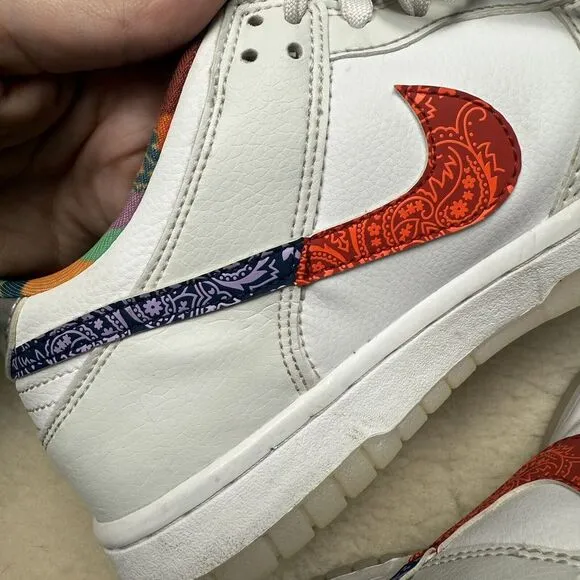 Nike Dunk Low GS Multi-Color‎ Paisley Kids Youth Casual Shoes Sneakers Size 5.5Y