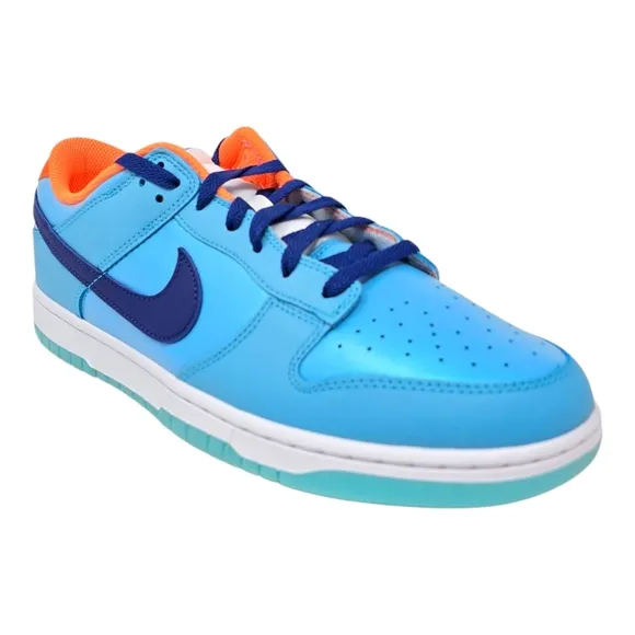 Nike Dunk Low Men's Size's Baltic Blue Deep Royal Blue Total Orange HQ1538 416