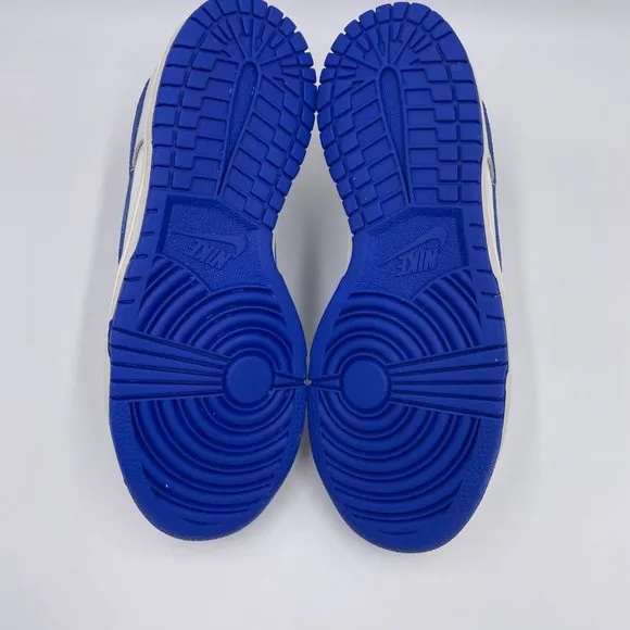 Nike Dunk Low White / Royal Blue Womens Shoes