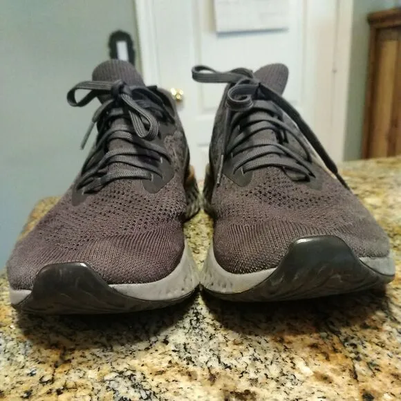 Nike Epic React Flyknit Charcoal Grey Running Shoes AQ0067-009 Mens 12