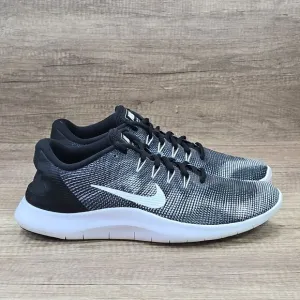 Nike Flex RN 2018 Men's Size 11.5 Black White Running Shoes (AA7397-001)