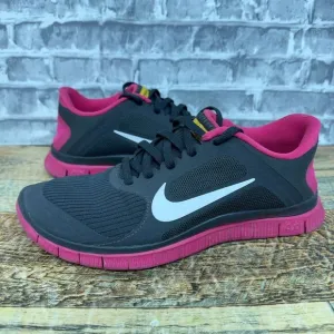 Nike Free 4.0 V3 Livestrong Gray Pink Running Shoes 586296-006 Womens‎ Size 7