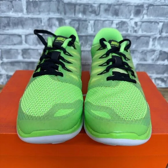Nike Free 5.0 Flash Lime Green Black‎ Running Shoes 642199-304 Womens Size 7 New