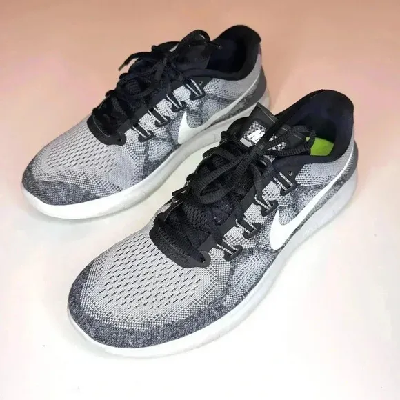 Nike Free RN 2017 Shoes Men's Gray Low Top Lace Up Athletic Running Sneakers 10