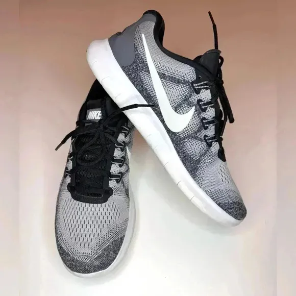 Nike Free RN 2017 Shoes Men's Gray Low Top Lace Up Athletic Running Sneakers 10