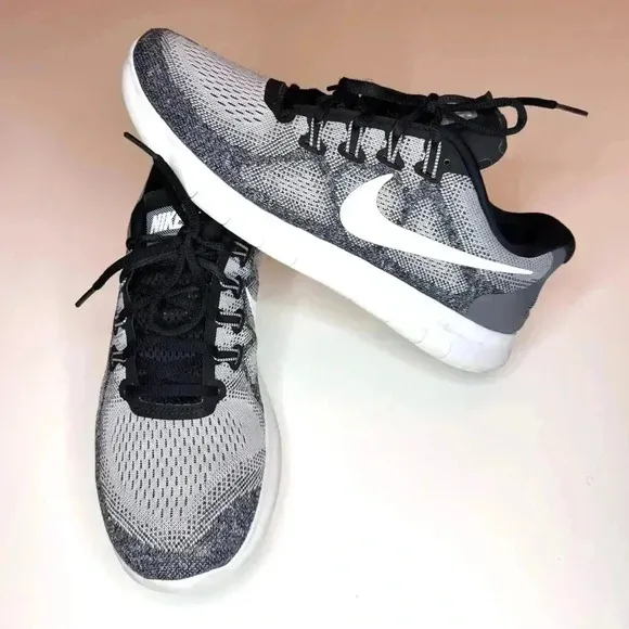 Nike Free RN 2017 Shoes Men's Gray Low Top Lace Up Athletic Running Sneakers 10