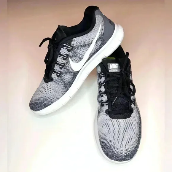 Nike Free RN 2017 Shoes Men's Gray Low Top Lace Up Athletic Running Sneakers 10