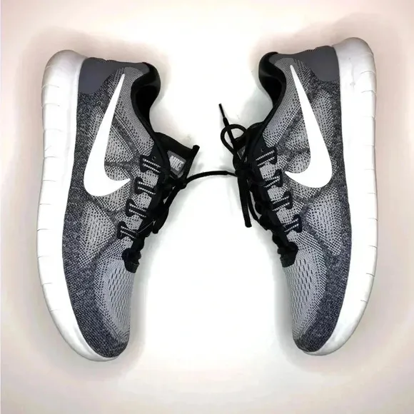 Nike Free RN 2017 Shoes Men's Gray Low Top Lace Up Athletic Running Sneakers 10