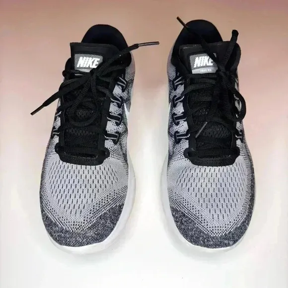 Nike Free RN 2017 Shoes Men's Gray Low Top Lace Up Athletic Running Sneakers 10