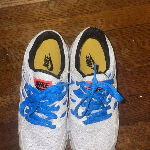 Nike Free Run 2 White Photo Blue Orange‎ men's 8