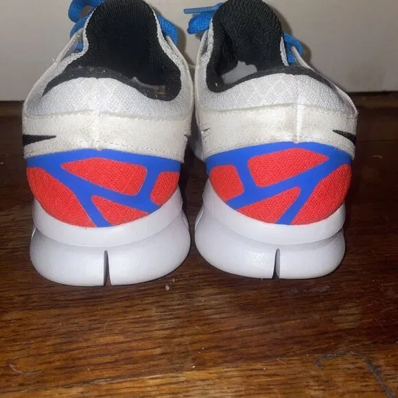 Nike Free Run 2 White Photo Blue Orange‎ men's 8