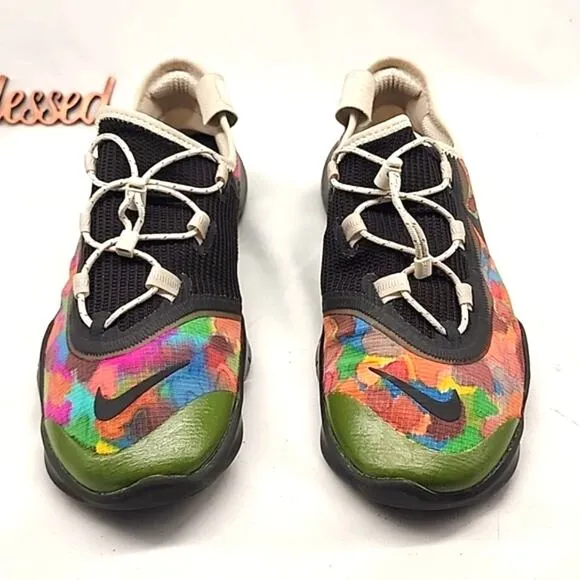 ●NIKE FREE●CUSTOMIZED CAMO TYPE 5.O JIM REA LOCK LACES MENS 10.5 GOOD SOLE☆GUC☆