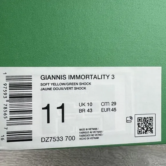 Nike Giannis Immortality 3 Basketball Shoes Men's Size 11 NEW