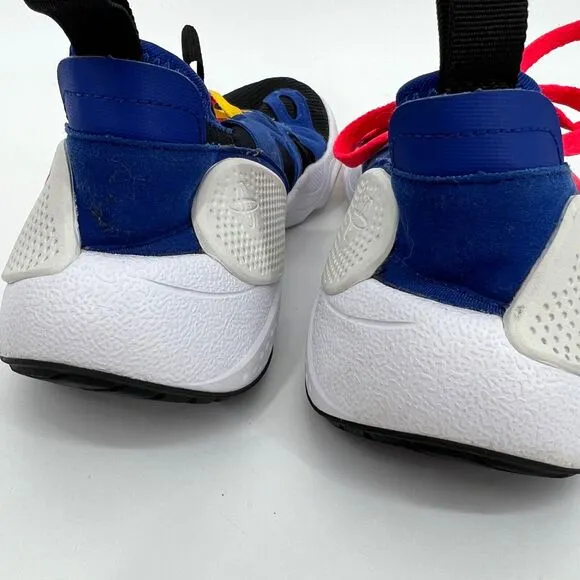 NIke Huarache Youth 6Y E.D.G.E. GS Running Shoes CD9272-002 Black / Blue / Red