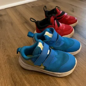 Nike Kids' Blue and Red Sneakers