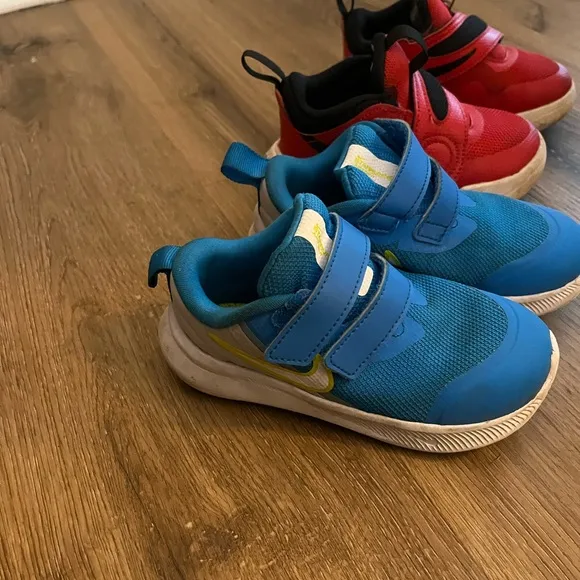 Nike Kids' Blue and Red Sneakers