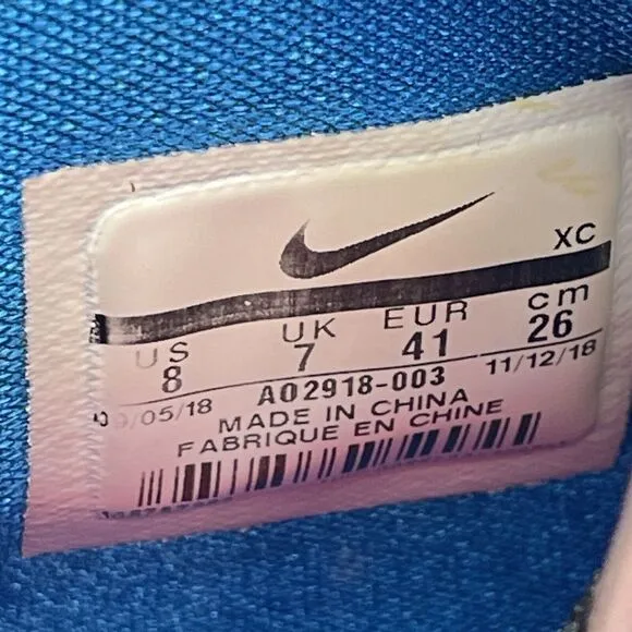 Nike Kyrie 5 Just Do It MENS SIZE 8 AO2918-003 Black Multi Neon Pink Blue Yellow