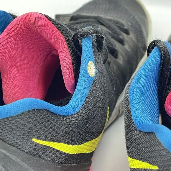 Nike Kyrie 5 Just Do It MENS SIZE 8 AO2918-003 Black Multi Neon Pink Blue Yellow