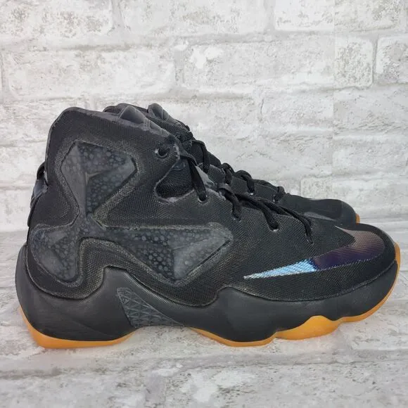 Nike Lebron James 13 808709-001 Black Basketball Shoes Size 6Y GS
