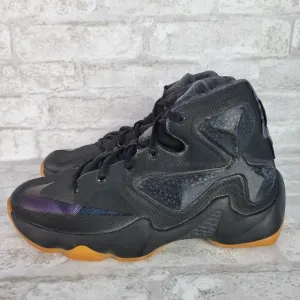 Nike Lebron James 13 808709-001 Black Basketball Shoes Size 6Y GS