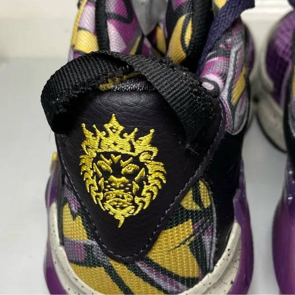 Nike Lebron Witness 7 SE GS Lakers Graffiti Sneakers Size 7Y Shoes - FD0209-001