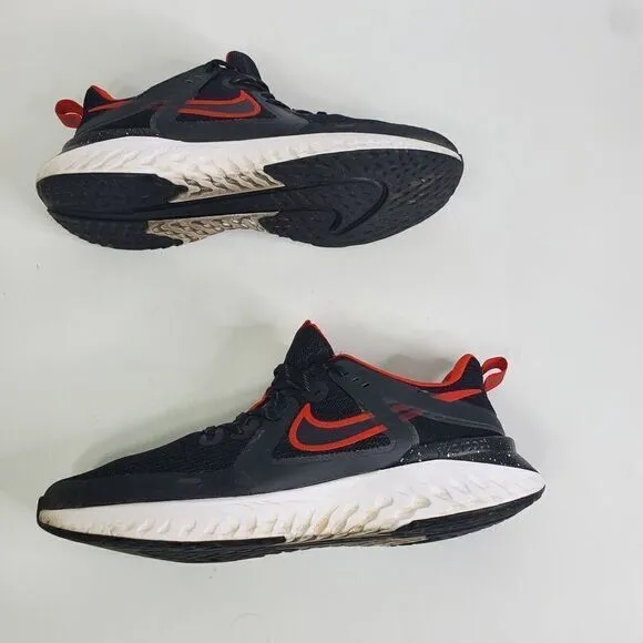 Nike Legend React 3 Men Black University Red Running Shoes AT1368 005 Size 12