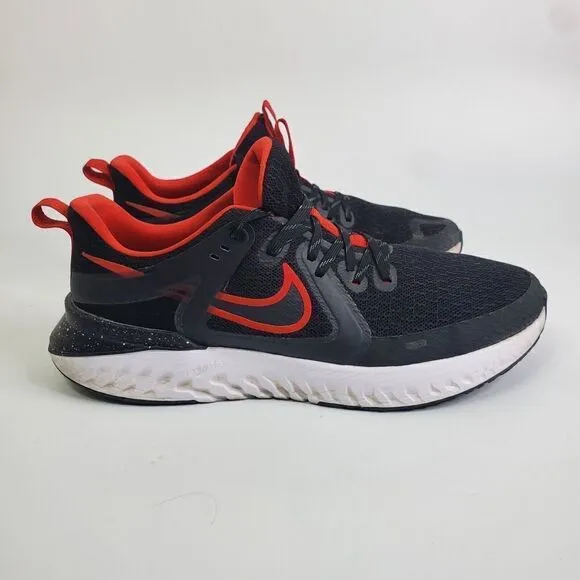 Nike Legend React 3 Men Black University Red Running Shoes AT1368 005 Size 12
