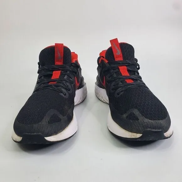 Nike Legend React 3 Men Black University Red Running Shoes AT1368 005 Size 12