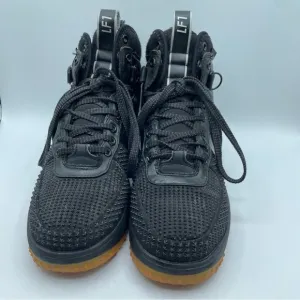 Nike Lunar Force 1 Duckboot Men's Size 8.5 805899-003 Black Metallic Silver Gum