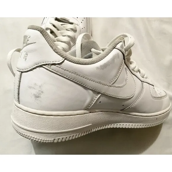 Nike Men’s Air Force 1 ‘07 Shoes Size 11.5, White