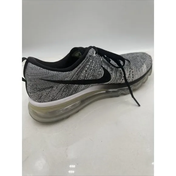 Nike Men’s Air Max Flyknit Running Shoes White Black Oreo 620469-102 Size 8