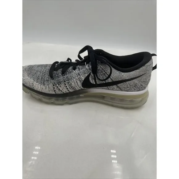 Nike Men’s Air Max Flyknit Running Shoes White Black Oreo 620469-102 Size 8