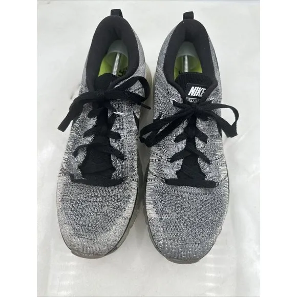 Nike Men’s Air Max Flyknit Running Shoes White Black Oreo 620469-102 Size 8