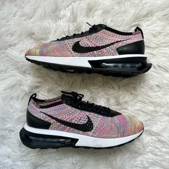 Nike Men's Air Max Multi Color Flyknit Racer Running Shoes Size 11.5 DJ6106-300
