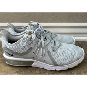 Nike Mens Air Max Sequent 921694-008 Gray Running Shoes Sneakers Size 10