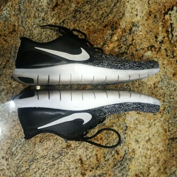 Nike Mens Flex Oreo 908983-001 Black White Running Shoes Sneakers US 11.5