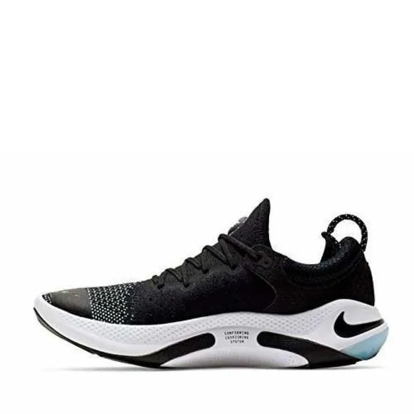 NIKE MEN'S JOYRIDE RUN FLYKNIT RUNNING SHOES (10.5, BLACK/BLACK/WHITE)