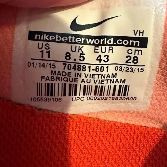 Nike Men’s Pink Sneakers EUC