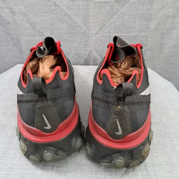 Nike Mens React Element 55 CJ1496-991 Black Running Shoes Sneakers Size 12.5