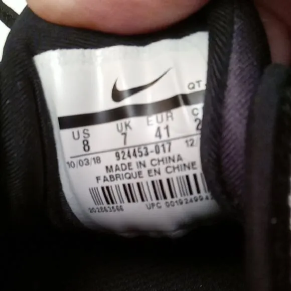 Nike Men's Size 8 Air Vapormax Plus Black/Purple Sneakers. Activewear,Athleisure