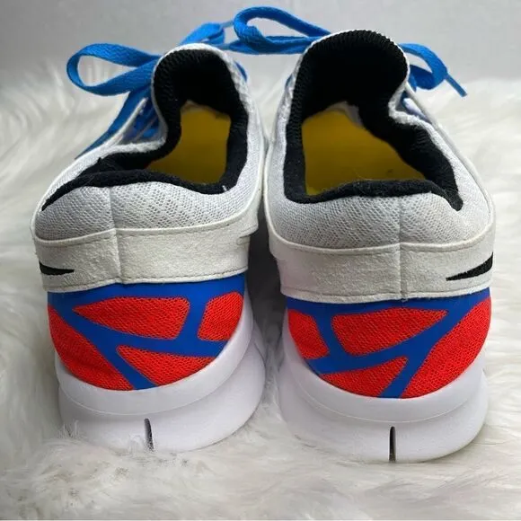 Nike Mens’s Free Run 2 White/Photo Blue Running Shoes 11.5