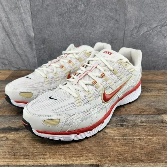 Nike P-6000 Size 11.5 Mens Phantom Dragon Red White Black Casual Shoes Sneakers