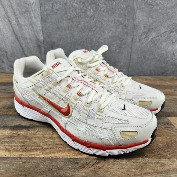 Nike P-6000 Size 11.5 Mens Phantom Dragon Red White Black Casual Shoes Sneakers