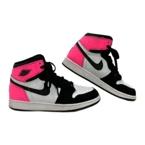 Nike Pink and Black Air Jordan Sneakers | Size 7Y
