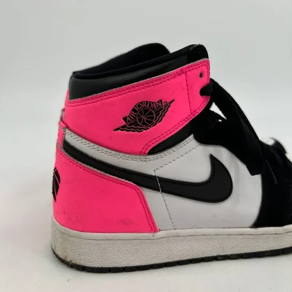 Nike Pink and Black Air Jordan Sneakers | Size 7Y